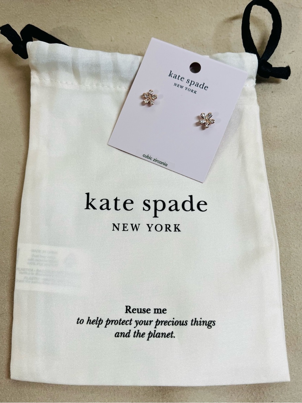 kate spade New York Cubic Zirconia Flower Stud Earrings - Cubic Zirconia